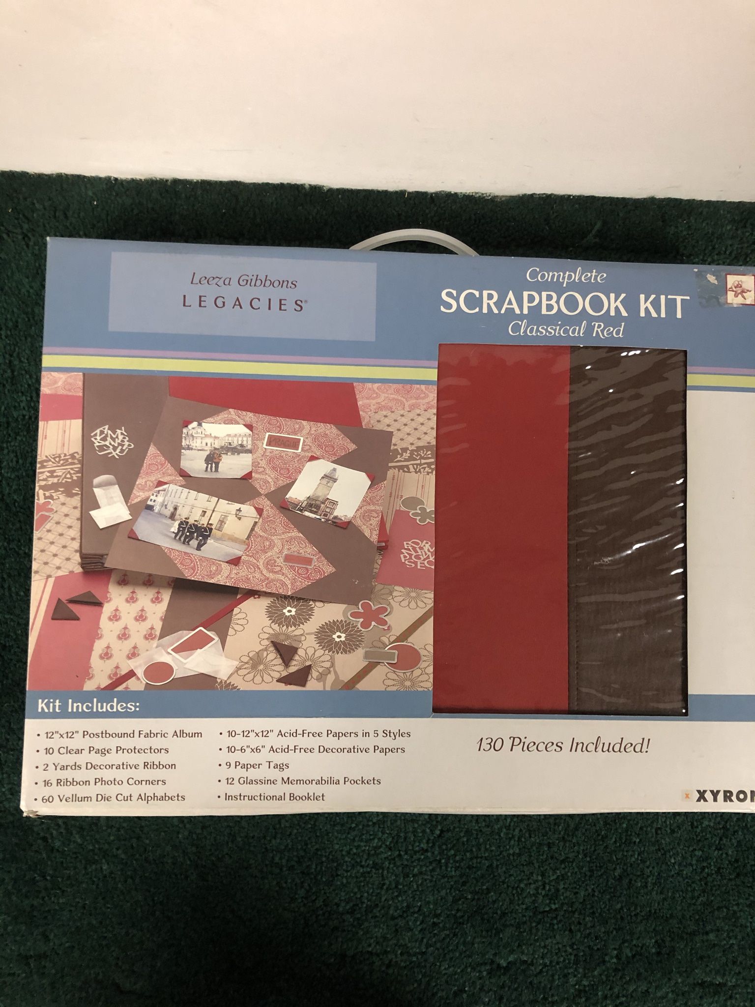 Scrapbook Kit Classical Red 130 Pieces Included 