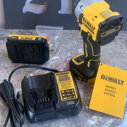 DEWALT ATOMIC 20-Volt MAX Cordless Brushless 3/8 in. Impact Wrench Battery And Charger All New 