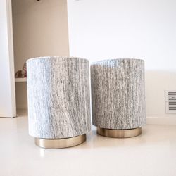 Set of Two Accent Table Night Stands Side Table