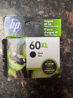 HP 60XL High Yield Black Original Ink Cartridge, ~600 pages, CC641WN#140