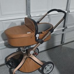 Hot Mom Baby Stroller And Bassinet 