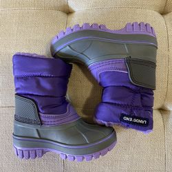 NWOT Land's EndWaterproof Insulated Fleece Lined ToddlerBoots size 5