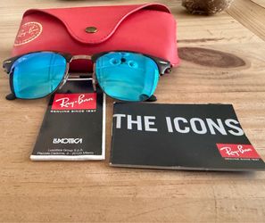 Authentic RayBan clubmaster light sunglasses