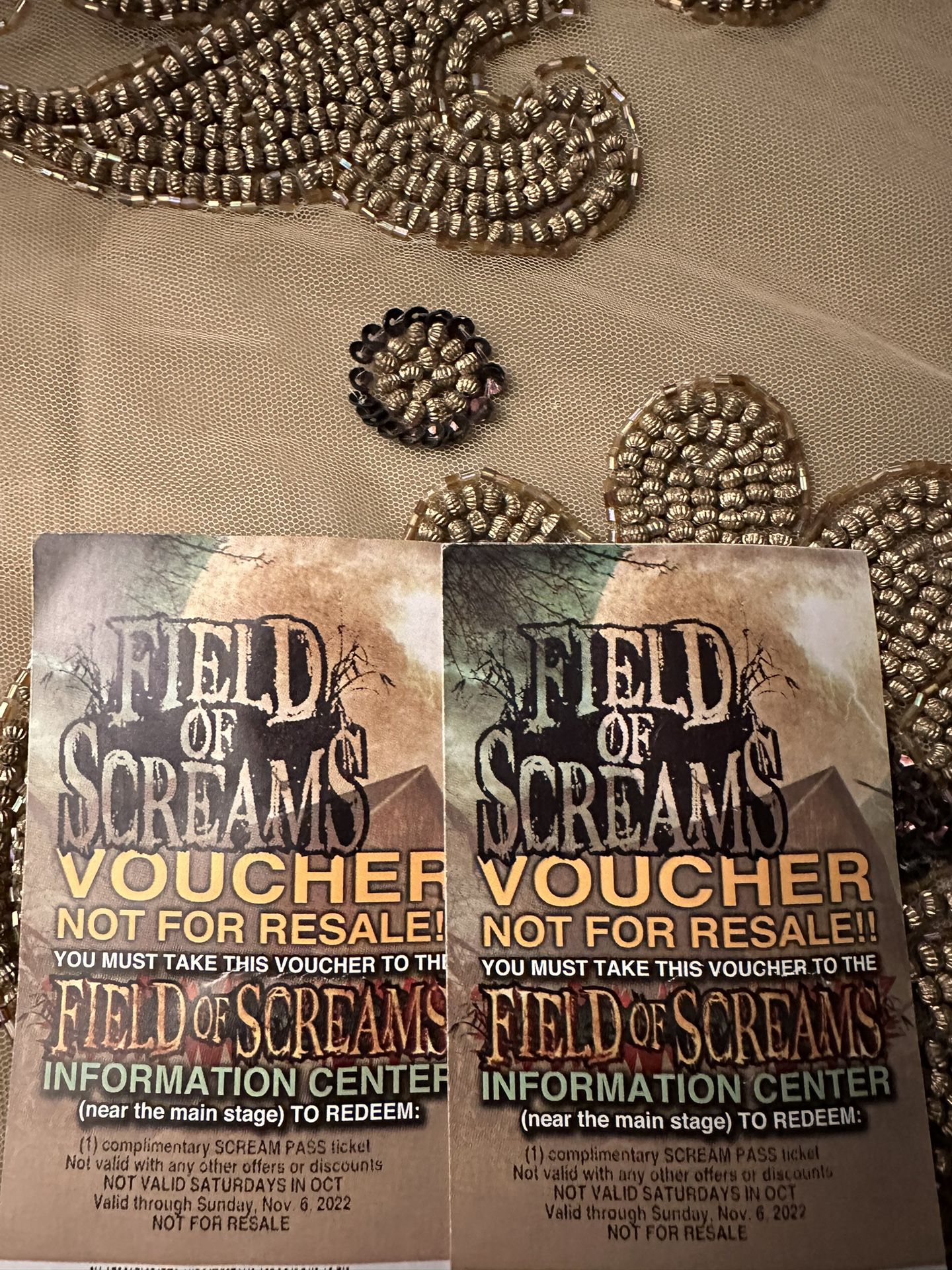 Field Of Screams Tickets Scream Pass