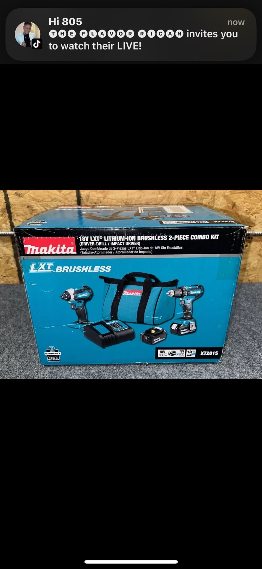 Makita XT281S 18V LXT Lithium-ion Brushless Cordless 2-Piece Combo Kit