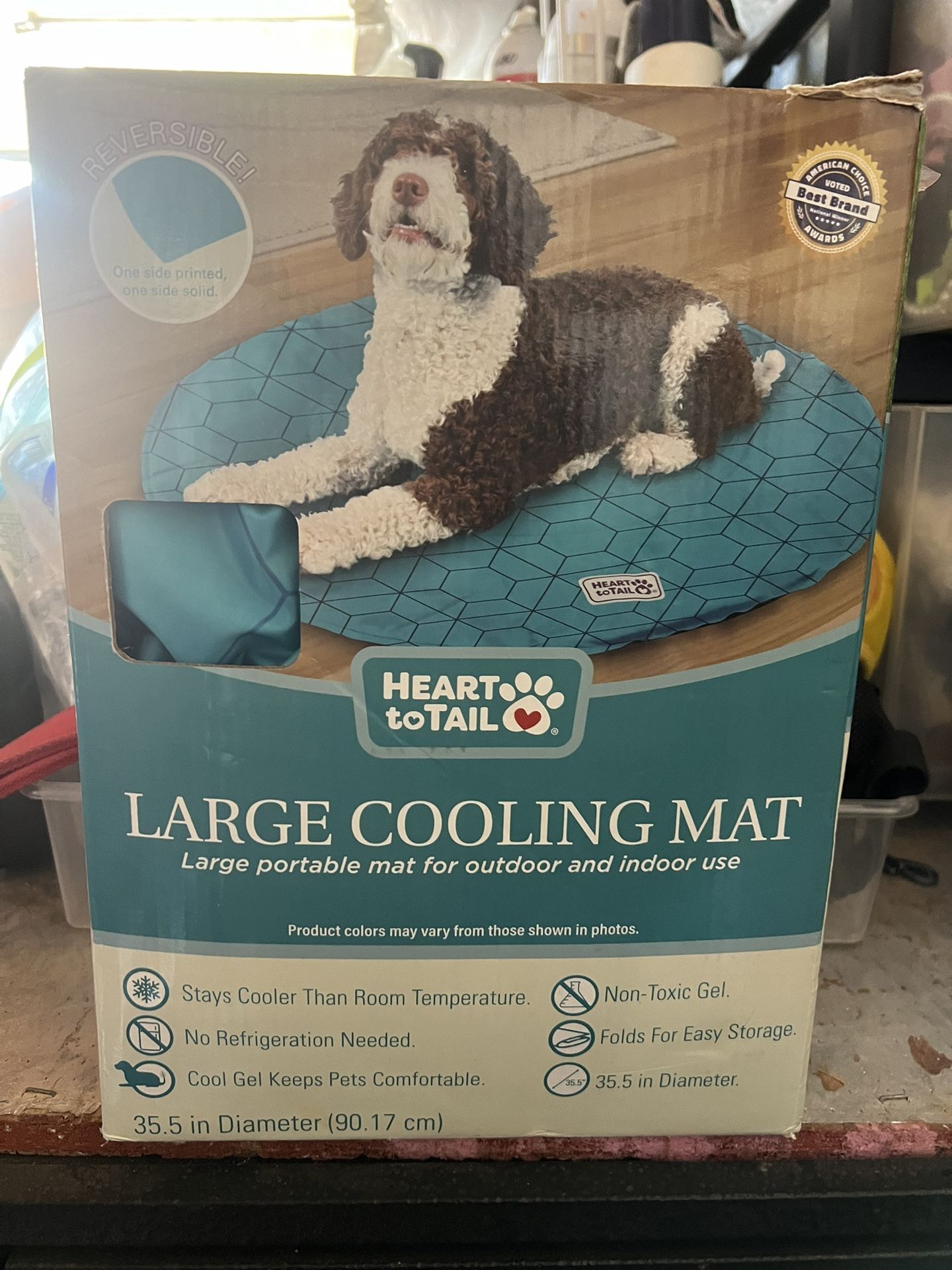 Heart to Tail Aldi Large Pet Cooling Mat Menopause Hot Flash Relief 35.5” Gel ❄️
