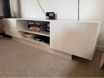 White TV Stand – Used, Good Condition