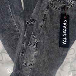 Valabasas Stacked jeans grey