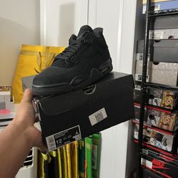 nike air jordan black cat 4 size 12 deadstock ds brand new og all included 