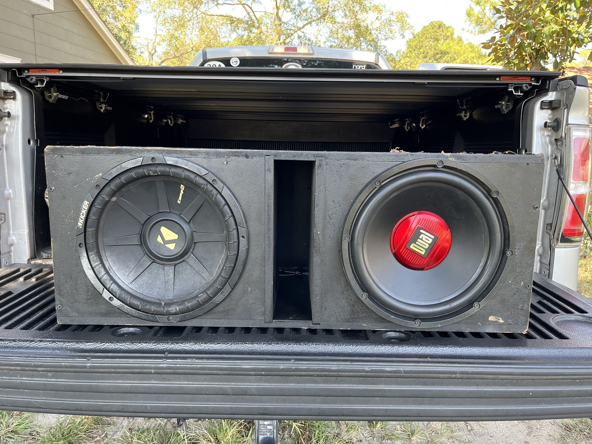 Subwoofers In Box With Amp