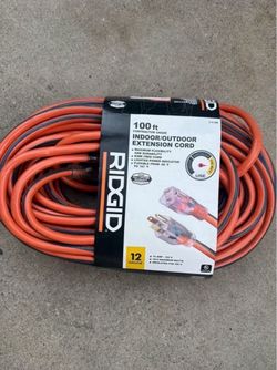 Extension cord rigid 12g 100ft