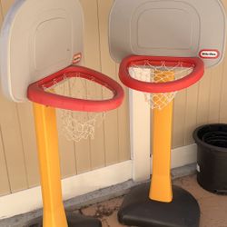 Little Tikes Kids Basketball Hoops (2) – Great Condition