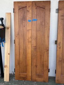 Wood French doors 36x84 $450 -single 18x84-$175-single 30x80 $250