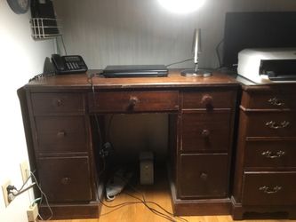 Vintage mahogany desk