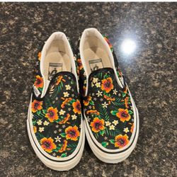 Vans Floral Slip Ons