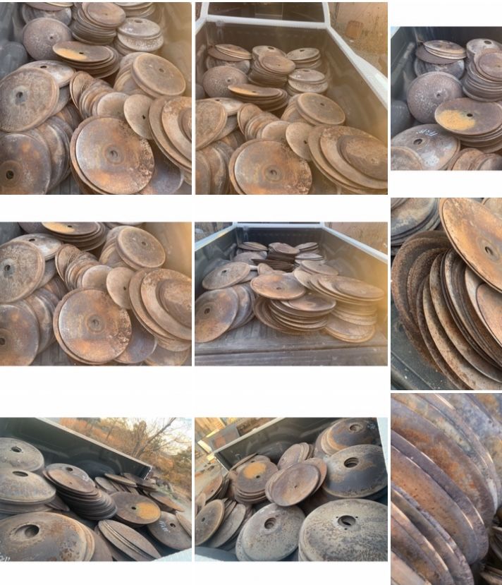 Used Disco’s …..tractor Plow Blades $1.50 Per Inch Wide Others Available