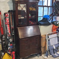 Vintage Secretary Desk With Drawers