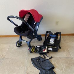 Doona Stroller With Base Red
