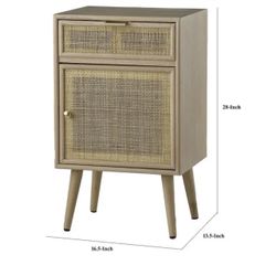 28 Inch Accent Cabinet, 1 Drawer