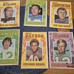 1971 Topps Mini Posters Football 