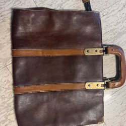 Vintage Dior leather briefcase bag 