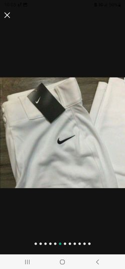 Brand New Nike Long White Baseball Pants Men Sizes XS, Medium, XL, 2XL, 3XL