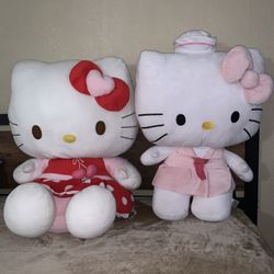 Large hello kitty plush bundle 25” tall
