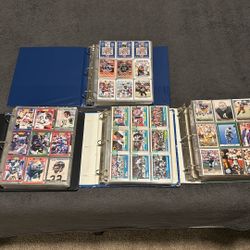 90S And Early 2000S Football Cards In Binders