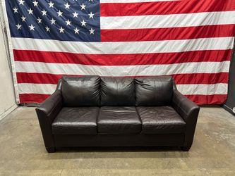 Free Delivery - Leather 7 ft Couch