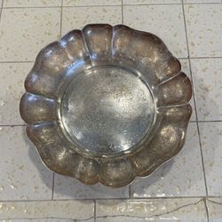 Vintage Barker Ellis EPCA  Silver Plate 9 1/4" Scalloped Bowl