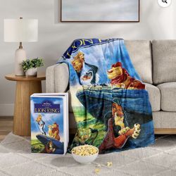 Disney Classic VHS Boxed Silk Touch Throw, 50" × 70" Little Mermaid Blanket 