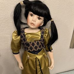 2003 Signed Numbered Linda Murray Porcelain Collectors Doll Large 30” Gorgeous