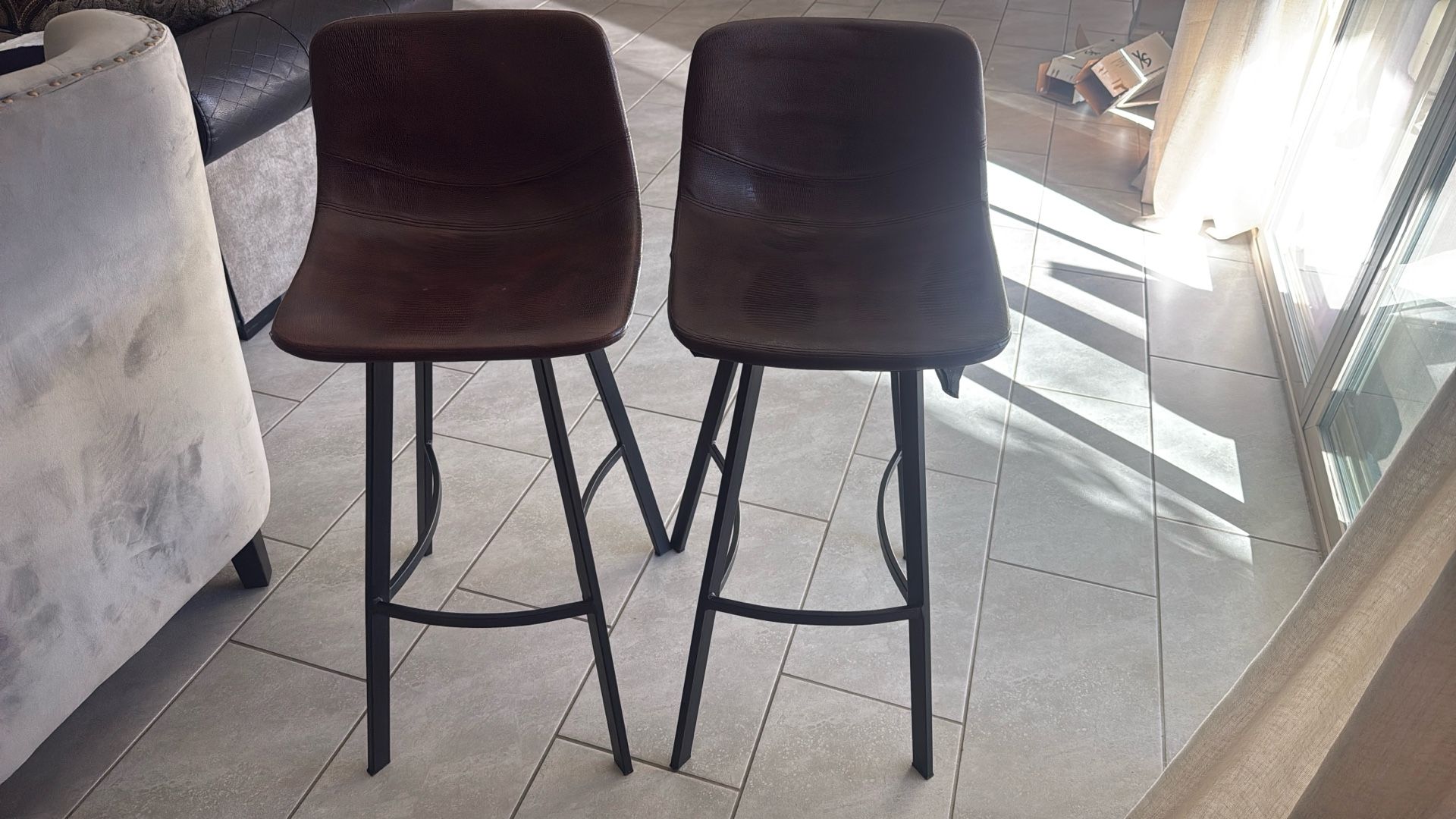 Leather Stool- Great Condition 