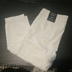 Encrypted White Joggers. 