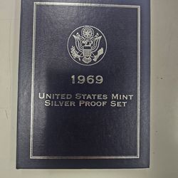 1969 United States Mint Silver Proof Set.