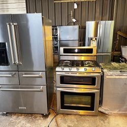 Kitchen Aid Set And Gas Stove 