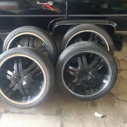 Set Of Rims And Tires