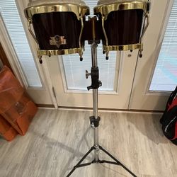 Professional Bongos and heavy duty stand