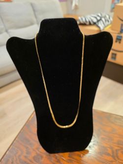 Napier Vintage Gold Snake Chain Necklace