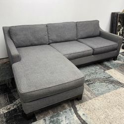 Gray Sectional Sofa Free Delivery Reversible Chaise Couch