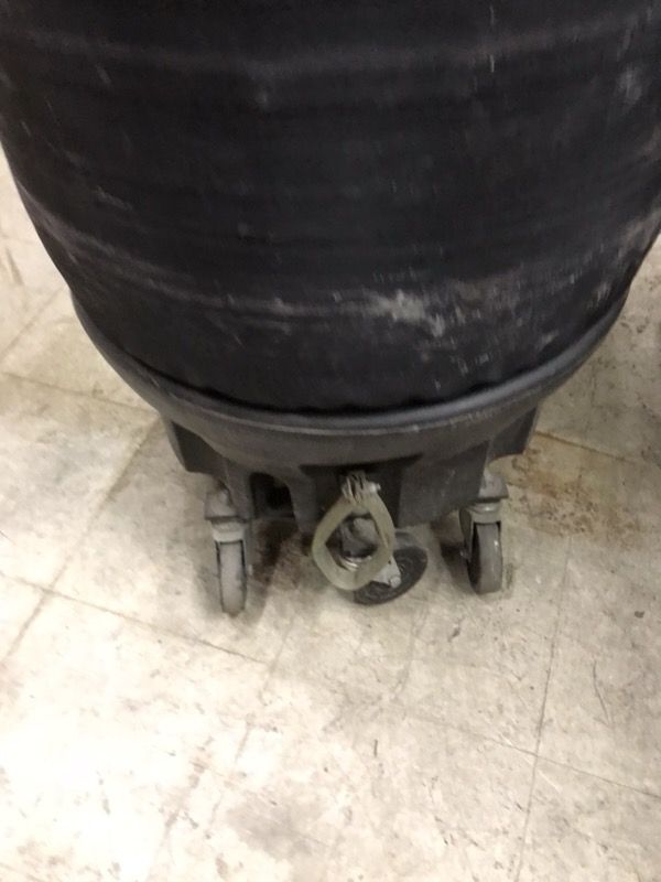 Portable water tank on wheels to water plants used for nurseries or