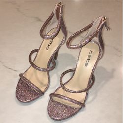New Bebe Glitter heels