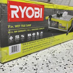 Ryobi 7inch wet tile saw