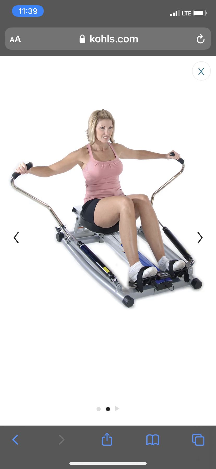 ORBITAL POWER ROWER WITH FREE MOTION ARMS AND BRST ABBS EVER