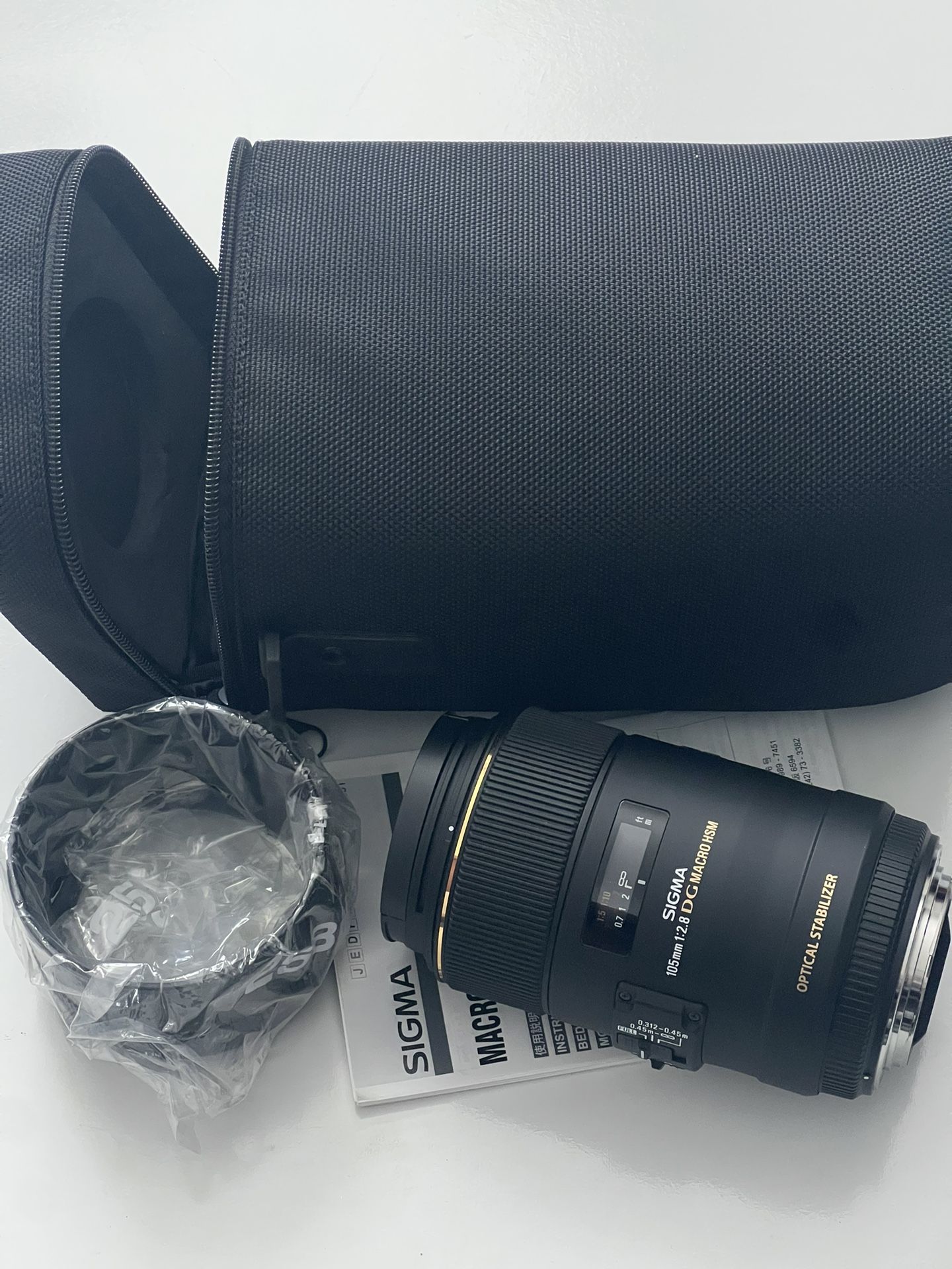 📸 🔍 Sigma 105mm F2.8 EX DG OS HSM Macro Lens for Canon EF – Excellent Condition
