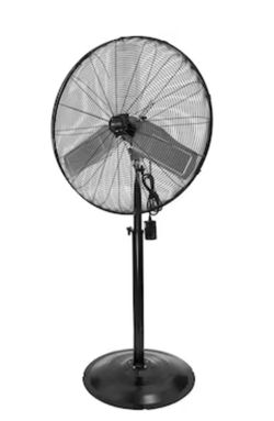 Utilitech 30-in High Velocity Indoor/Outdoor Oscillating Pedestal Fan, in Black