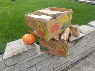 Boxes of dry-seasoned firewood (Ask about delivery)