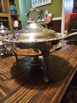 Chafing Dish With Lid, Burner & Stand