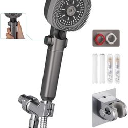 Handheld Shower Head with 2PCS Detachable Brush for Bathing