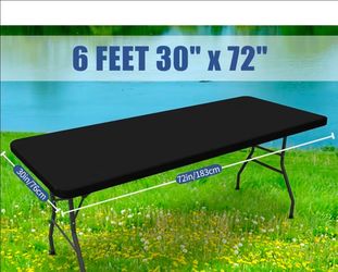 6 cover table black
